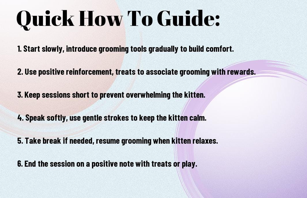 How To Keep Your Kitten Calm During Grooming Sessions