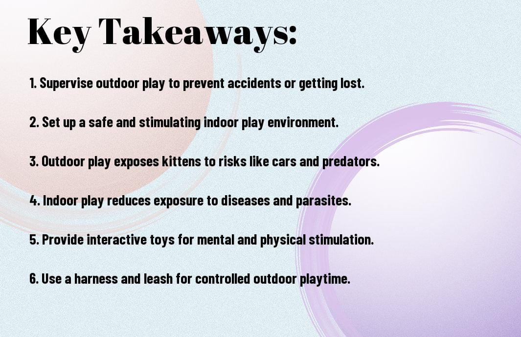 Indoor Vs. Outdoor Play - Keeping Your Kittens Safe