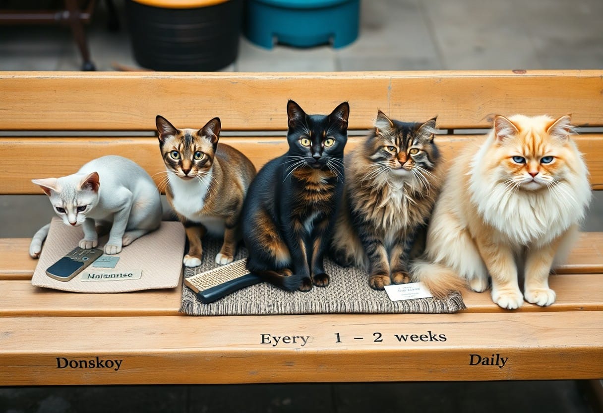 Cat Brushing Frequency By Coat Type Kju 1